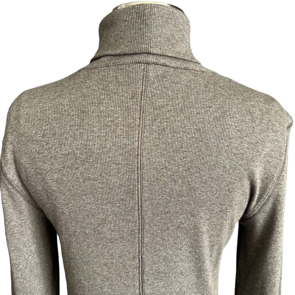 NWOT Everlane The Supima® Micro-Rib Turtleneck Washed Heathered Fatigue M - Picture 10 of 13